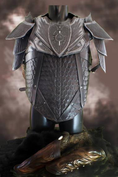 西班牙手作仿古皮革cosplay男装图片