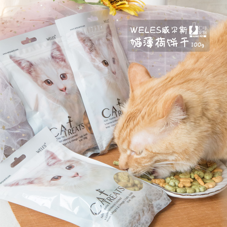 洁齿去毛球饼干100g猫薄荷