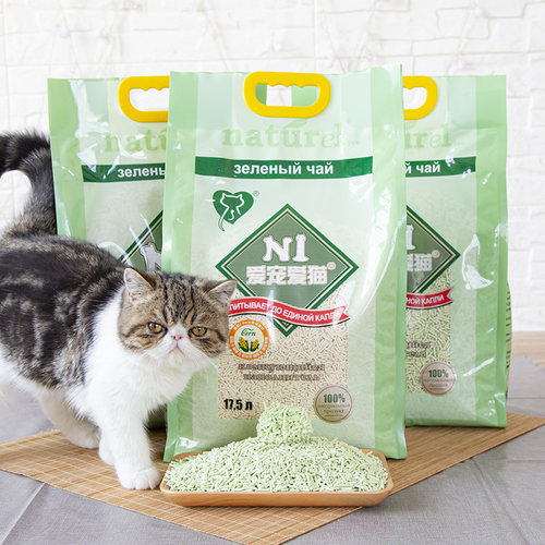 仁可宠物除味去臭玉米绿茶N1猫砂