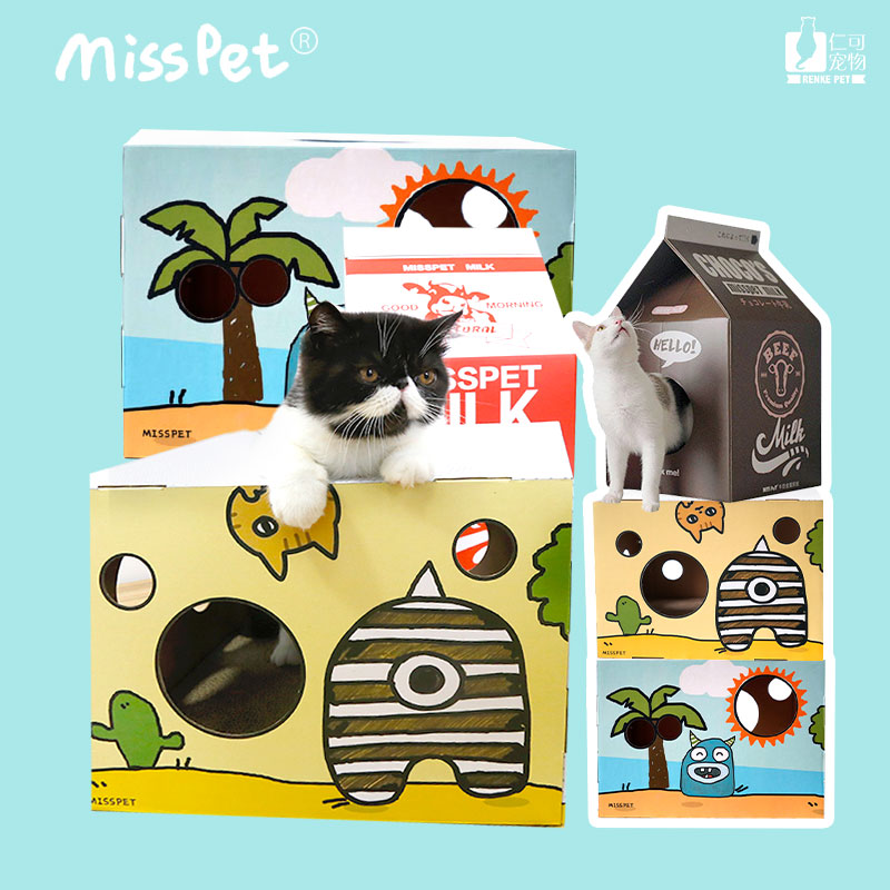 仁可MISSPET小怪物猫抓板猫玩具
