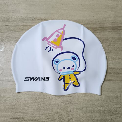 新到正品Swans泳帽硅胶防水加大泳帽成人小孩通用