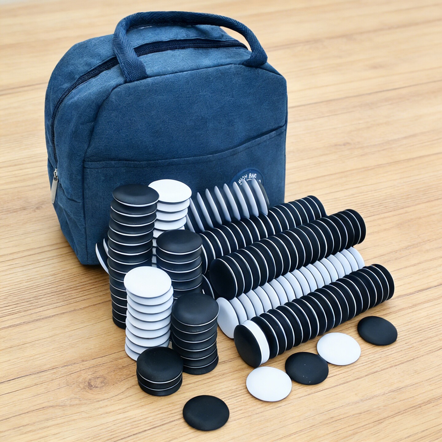 孔记一子双面吸磁性围棋教学棋子