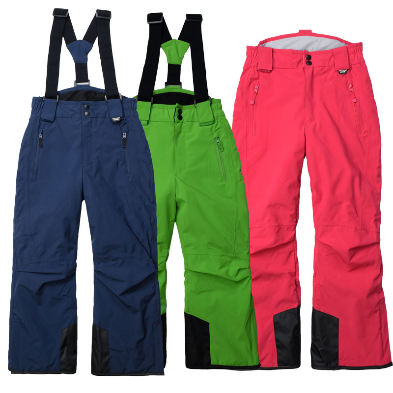 冬季加棉防水透气滑雪裤儿童成人