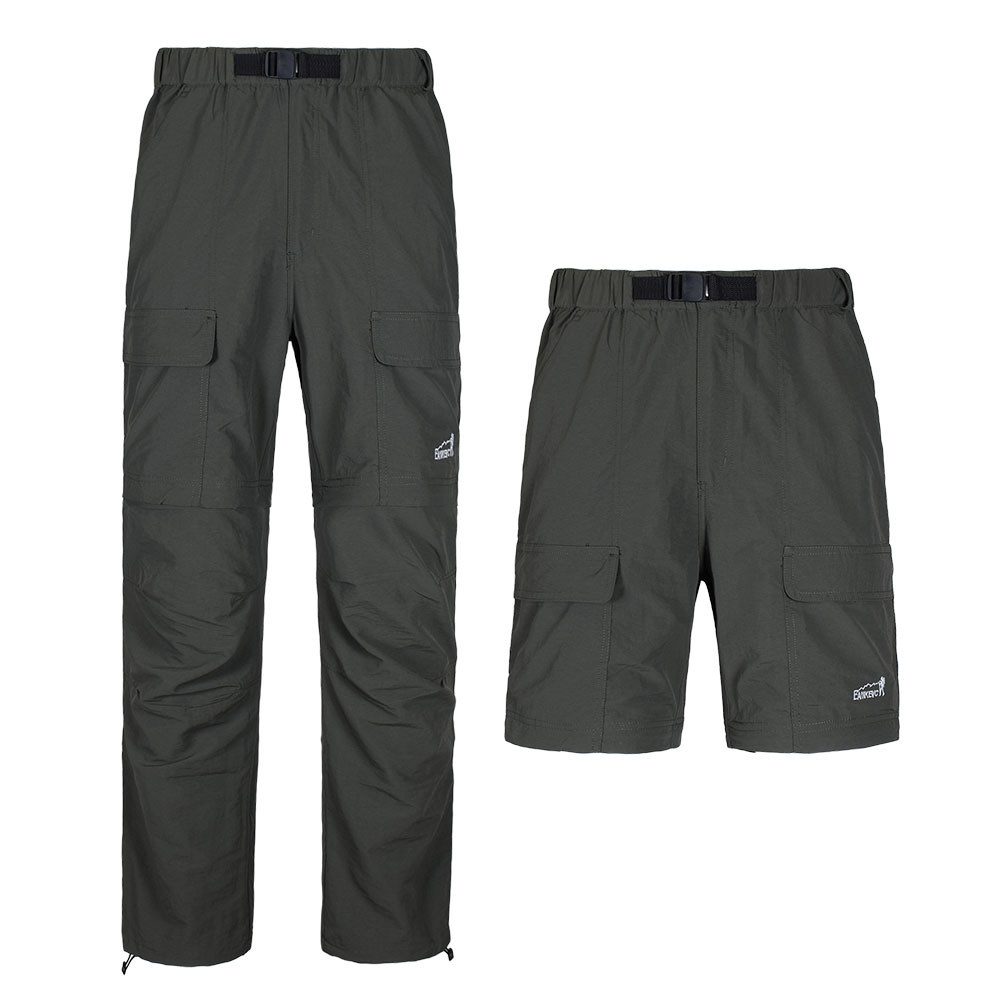 户外锦纶可拆卸两截速干裤男夏季薄款透气快干防紫外线徒步多袋裤