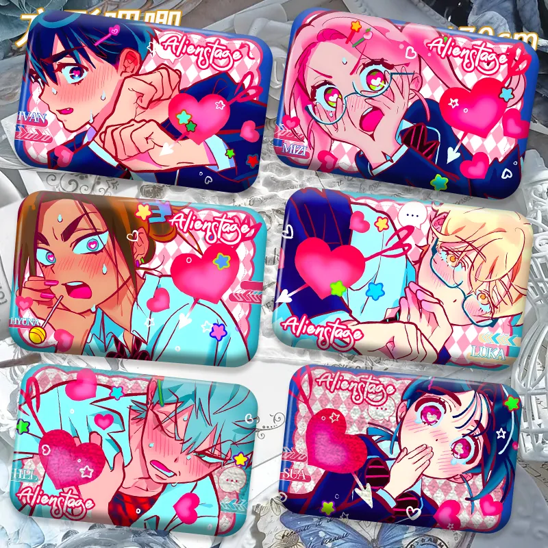 Alienstage异形舞台反光吧唧mizi ivan till sua双闪方形谷子周边