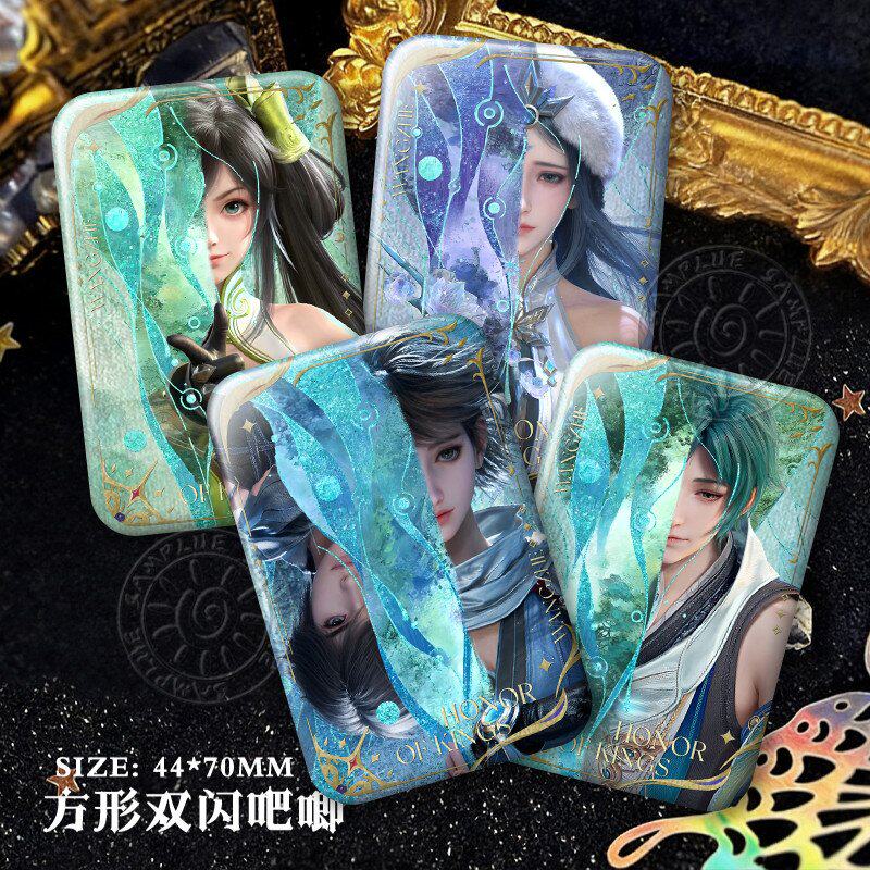 东方曜庄周奶茶联动周边谷子孙尚香王昭君双闪方吧唧徽章无料礼物