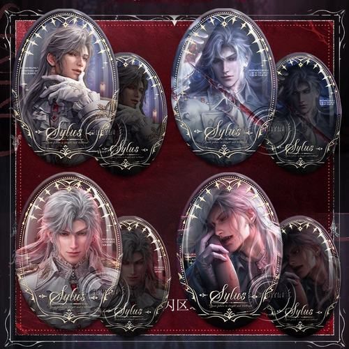 秦彻银翼恶魔吧唧椭圆恋与深空周边徽章秦彻日卡谷子双闪胸针挂饰