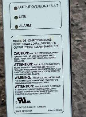 议价MINIDYSC 动态电压骤降补偿装置DS10003A230