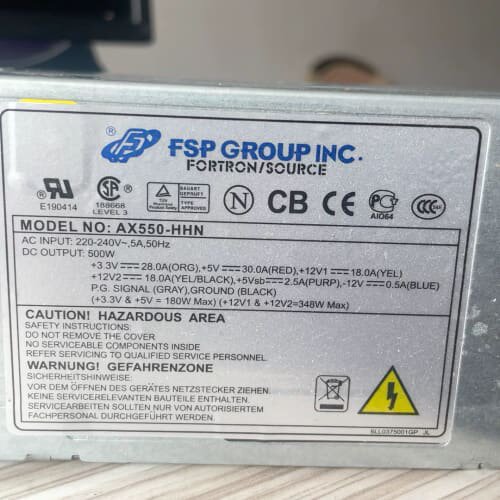 议价全汉FSP AX550-HHN电源出售！500W功率，适合各