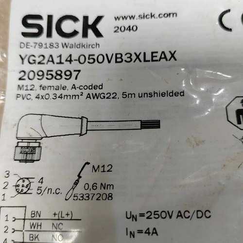 议价SICK西克接插件连接线YG2A14-050VB3XLEAX