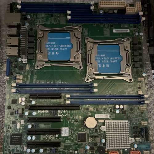 议价20年超微X10DRL-i 双路X99主板拆机99新