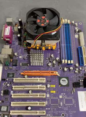 议价紫色风暴 精英光子PHOTON KV2豪华AGP主板 带cp