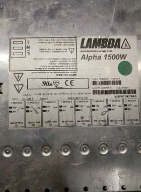 议价LAMBDA Alpha 1500W电源，12V 16A 7