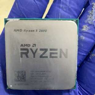 议价AMD锐龙5 2600六核处理器，功能完好。针脚完好，双通道