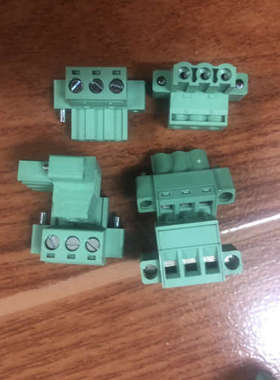 议价绿色连接器 TP508H-00F-3P 带法兰盘100只 5