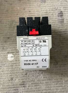 议价法国原装RHN411F继电器，110V AC 50Hz