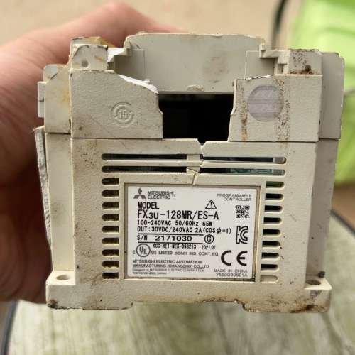 议价三菱PLC，型号FX3U-128MR/ES-A，拆机设备，功