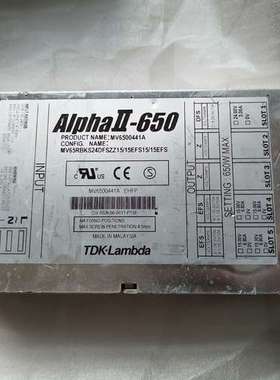 议价TDK Lambda Alpha II-650 MV6500