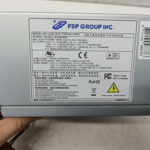 议价拆机研华 工控机设备电源 FSP400-70PFL 成色新