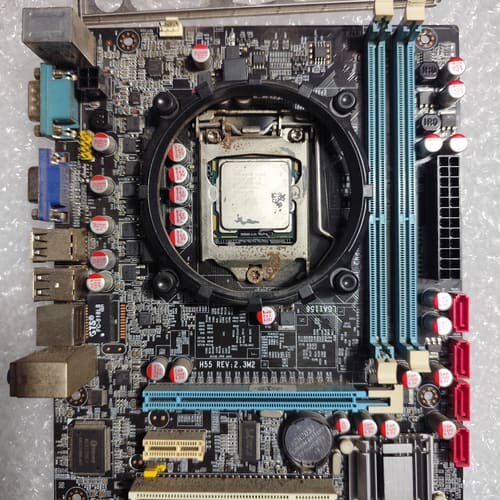 议价华南H55M主板i5 650处理器