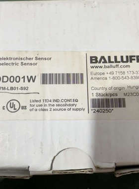 议价巴鲁夫BOD001W激光测距传感器BOD 37M-LB01-