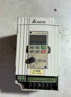 议价台达变频器VFD007M21A，0.75KW，220V，单相