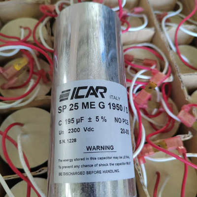 议价意大利全新高压薄膜无极电容器2300V 195UF 体积：6