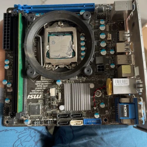 议价B75小板一套CPU，内存主板，100