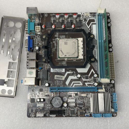 议价套装A55F1AL2 FM1主板带E2-3200 拆机主板带