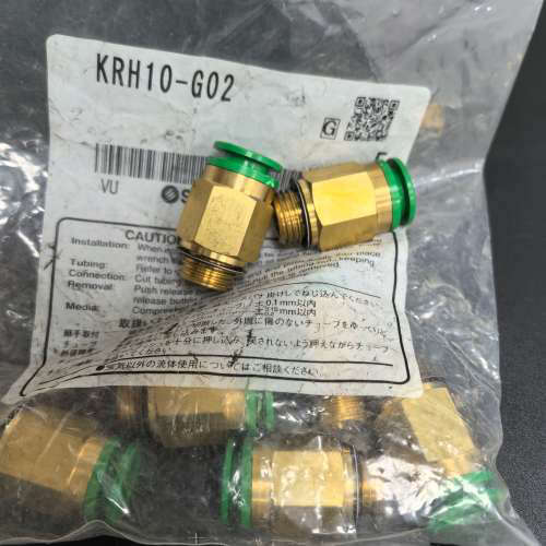议价SMC原装正品接头KRH10-G02，全新未使用，金色铜质接