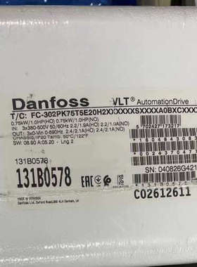 议价131B0578 全新丹佛斯变频器 FC-302PK75T5