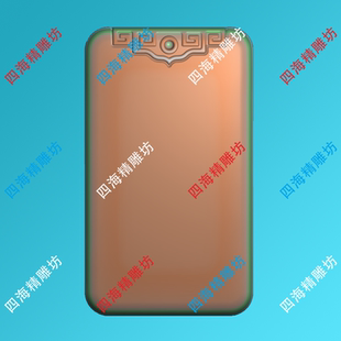 20133玉雕祥云牌头平安牌无事牌素面牌精雕JDP图新款平安方牌