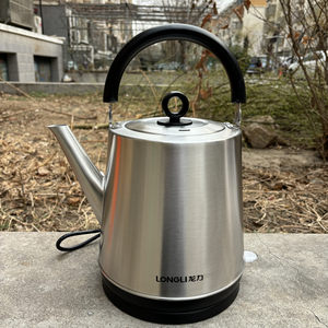 龙力电热水壶5L大容量加厚304不锈钢家用酒店餐饮烧水壶自动断电