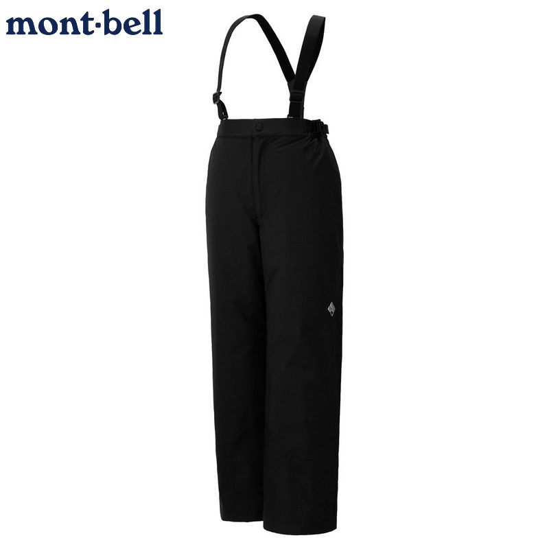montbell儿童背带滑雪裤冬季保暖