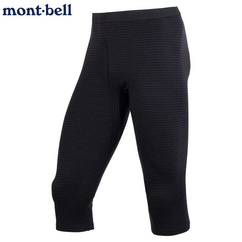 montbell羊毛厚款保暖七分紧身裤