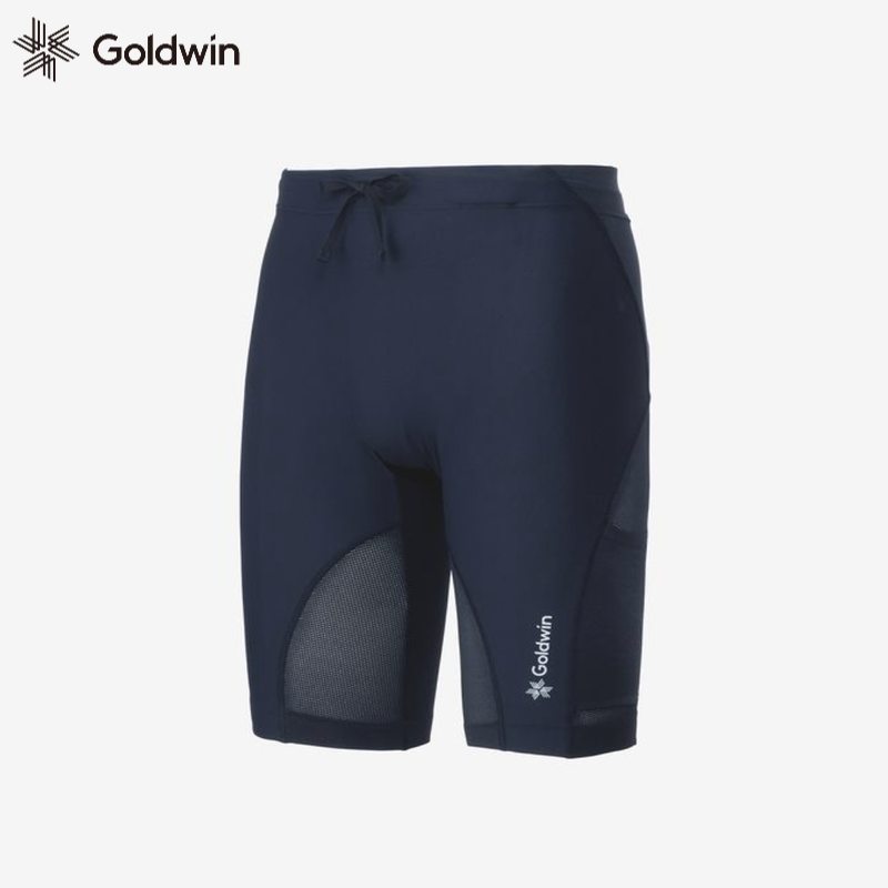 日本代购Goldwin新款25年紧身裤Impact Air跑步C3fit五分健身裤