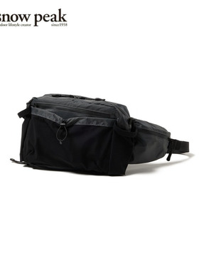 日本代购snowpeak雪峰腰包单肩斜挎包拉链户外旅行徒步运动2025新