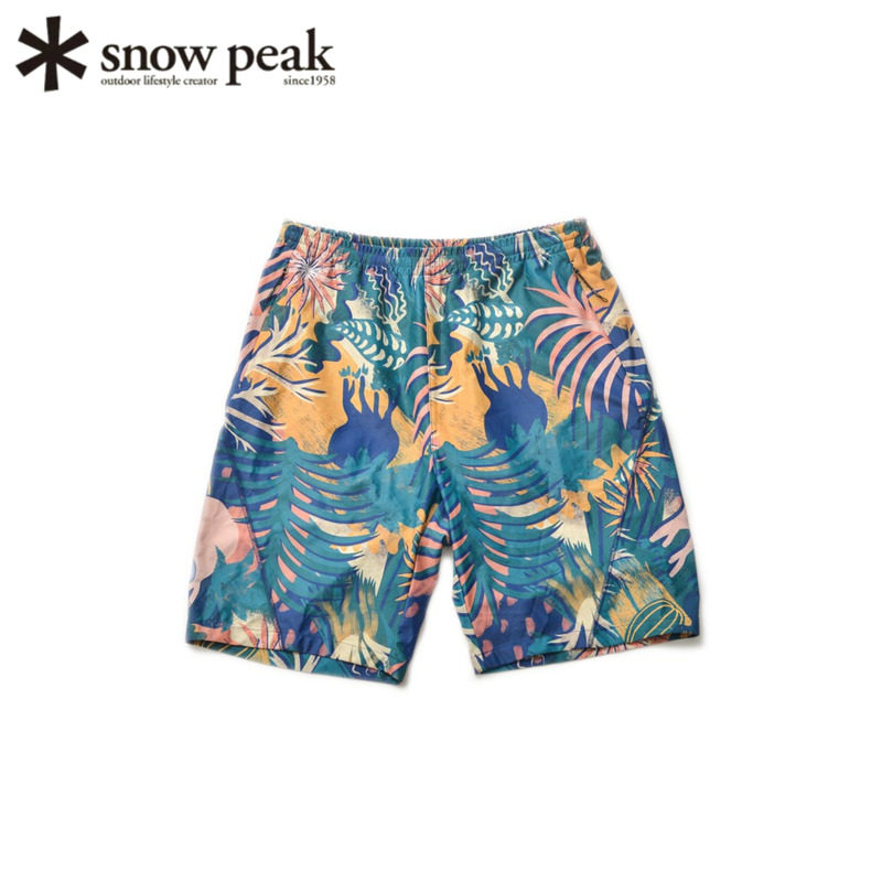 SnowPeak印花短裤防水抗紫外线