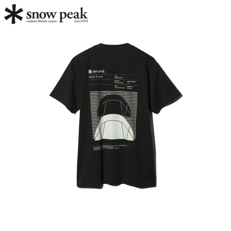 日本SnowPeak雪峰男女短袖T恤