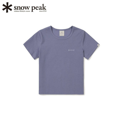 日本snowpeak雪峰竖罗纹短袖女士