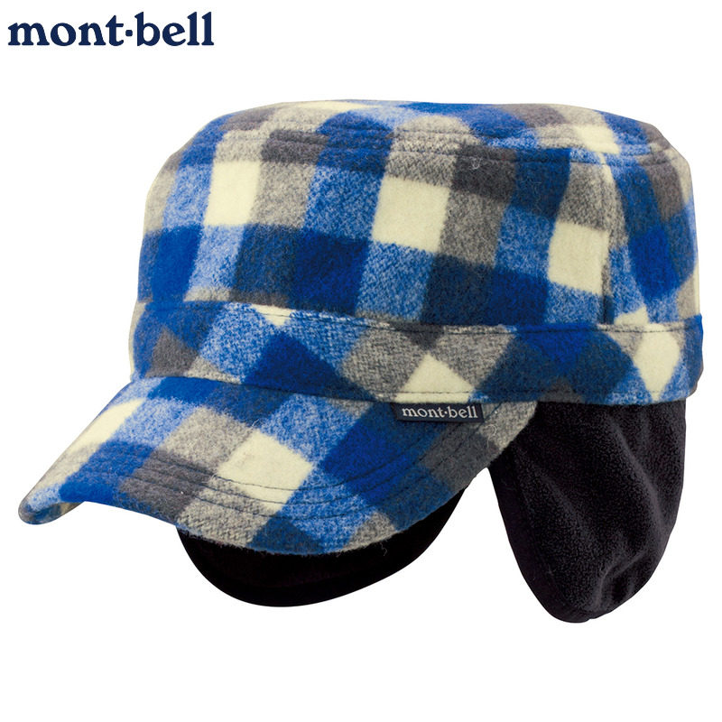 montbell保暖护耳鸭舌帽毛呢