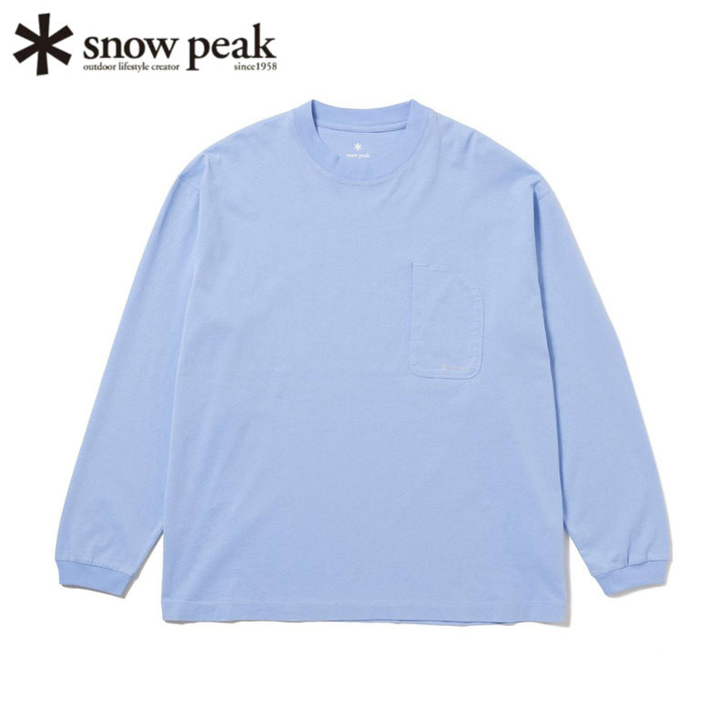 日本snowpeak雪峰有机棉长袖T恤