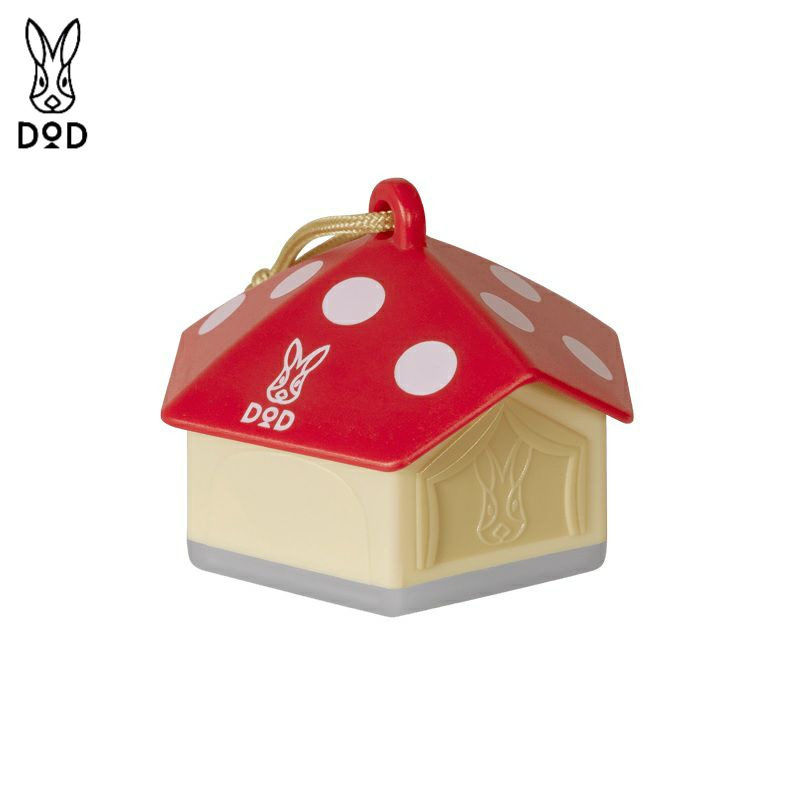 日本代购DOD迷你蘑菇灯LED灯USB充电可爱露营灯小夜灯可悬挂防水