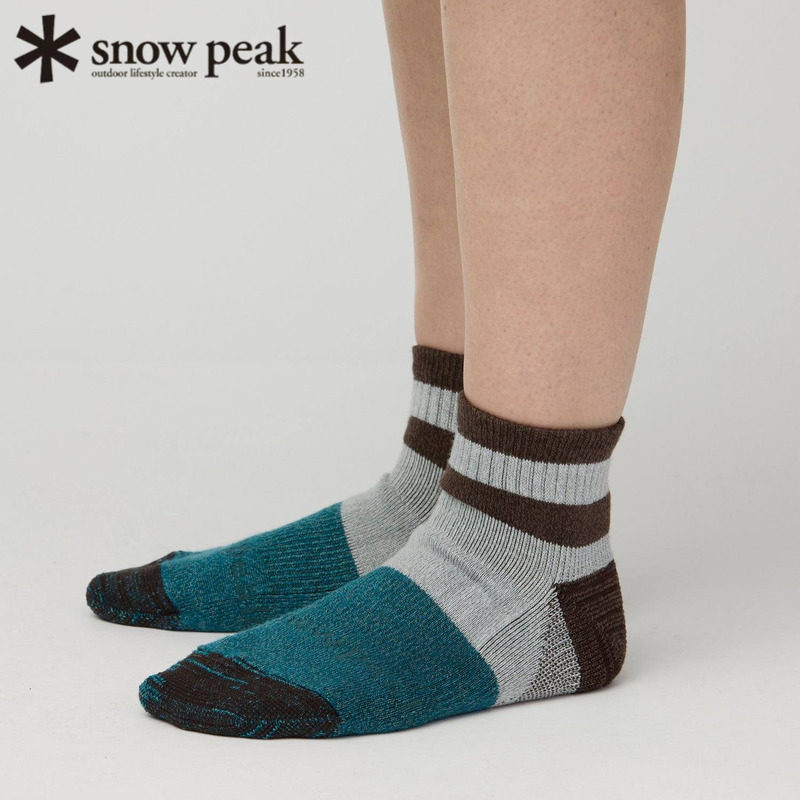 日本snowpeak雪峰羊毛运动袜子