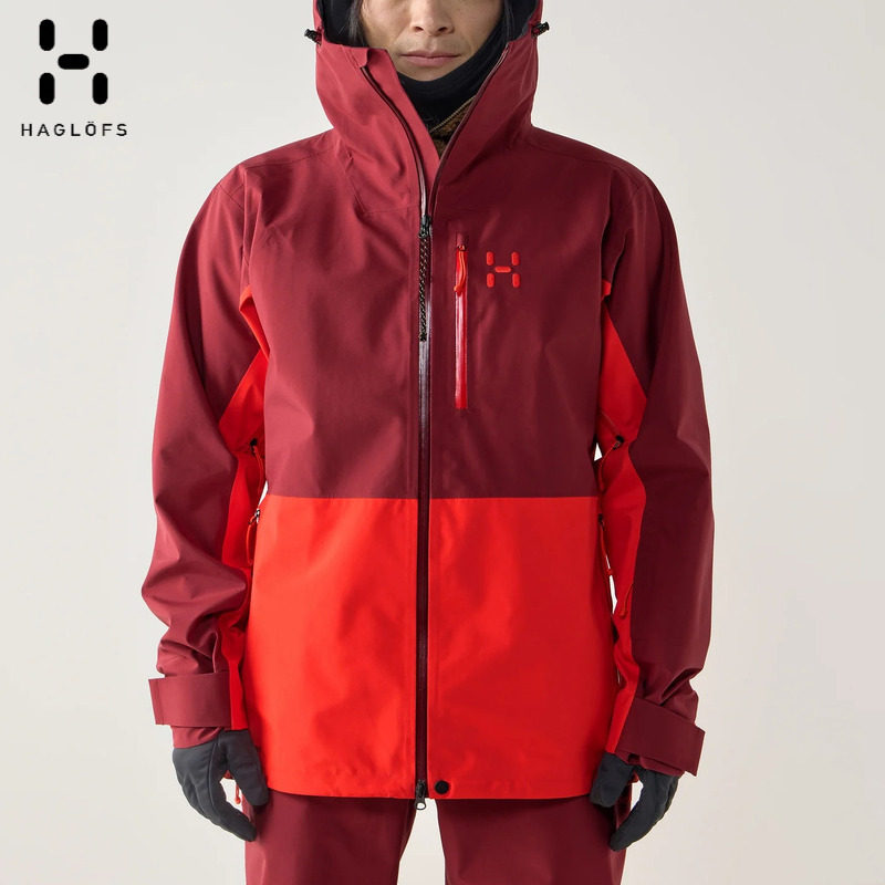 日本代购Haglofs火柴棍25年新款滑雪服专业防水透气硬壳冲锋衣冬