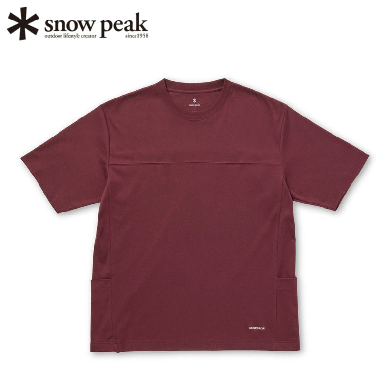 日本snowpeak雪峰短袖T恤宽松