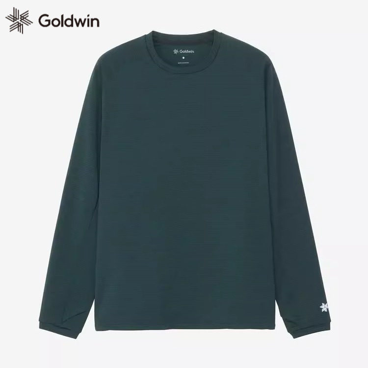 Goldwin吸汗透气长袖T恤跑步徒步