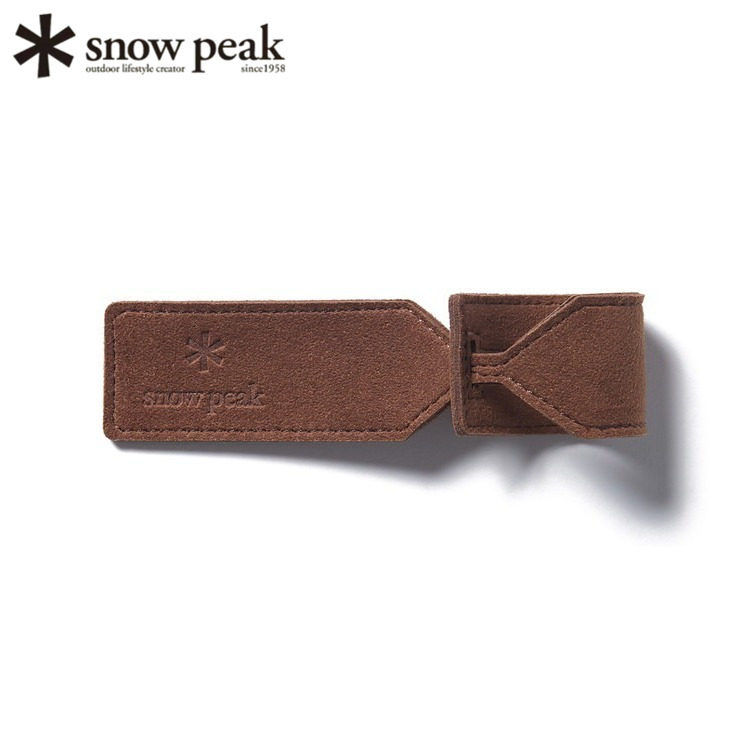 日本snowpeak雪峰皮革旅行标签