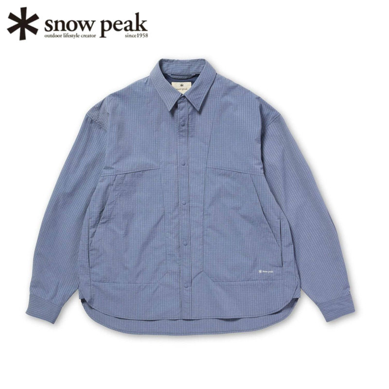 日本snowpeak雪峰格纹衬衫户外