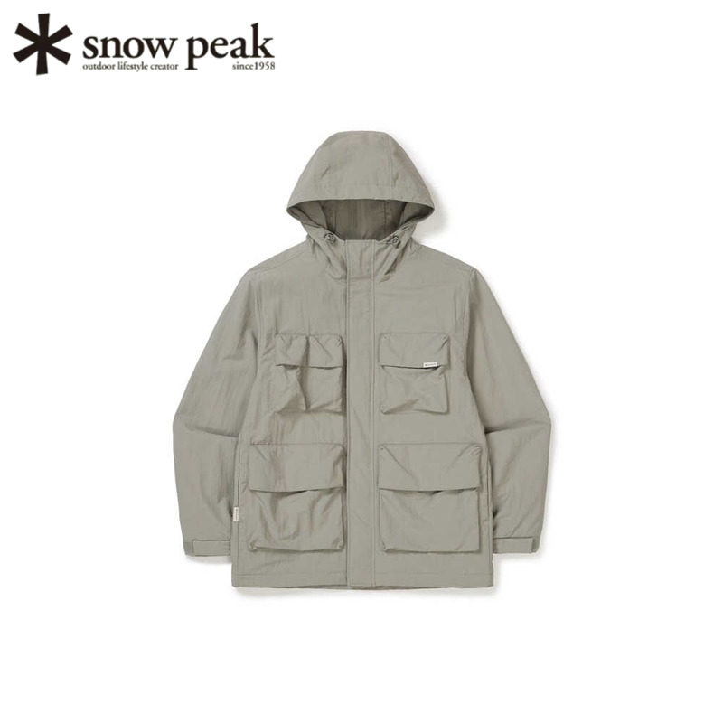 日本代购snowpeak雪峰保暖风衣男士连帽外套防水户外露营日常2025